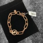 Michael Kors Rose Gold Brass Chain Toggle Bracelet MKJ7745791