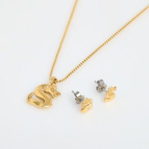 Skagen LNY Dragon Gold-Tone Necklace & Earrings Gift Set SKJB1017SET