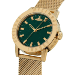 Vivienne Westwood Warwick Mesh Green Dial Gold Ladies Watch VV213GRGDMH