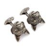 Tateossian London Fox Cufflinks with Yellow Swarovski Eyes CF0098
