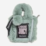 Juicy Couture Iris Green Faux Fur Grab Bag with Detachable Purse Women’s