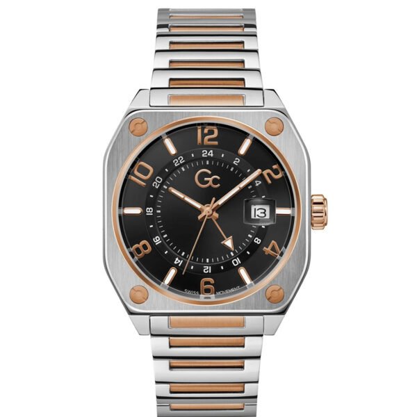 GC Airborne Men’s Quartz Black Dial Two-Tone Stainless Steel Watch Z16002G2MF