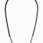 Tateossian Icosahedron Hematite Multicoloured Beaded Necklace Unisex NL2484