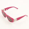 Balenciaga BB0095S 017 Fuchsia Pink Cat Eye Grey Lens Women Sunglasses