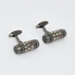 Tateossian Gunmetal 777 Combination Carbon Fiber Cufflinks CL6637