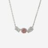 Swarovski Mesmera Pink Mixed Cut Rhodium Plated Necklace 5668275
