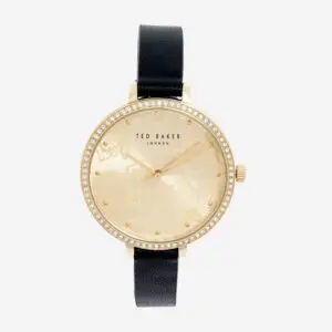 Ted Baker Daisen Ladies Black Vegan Leather Strap Watch BKPDSS3009I