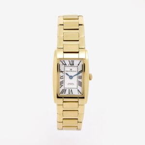Dreyfuss & Co Ladies Gold Swiss Quartz Watch Silver Dial DLB00053/01