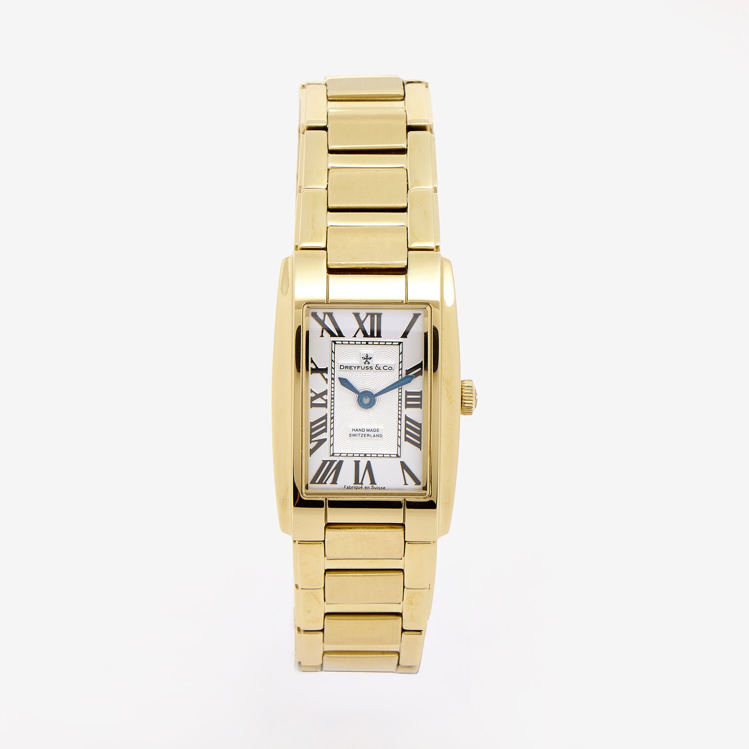 Dreyfuss & Co Ladies Gold Swiss Quartz Watch Silver Dial DLB00053/01 Dreyfuss & Co Ladies Gold Swiss Quartz Watch Silver Dial DLB00053/01