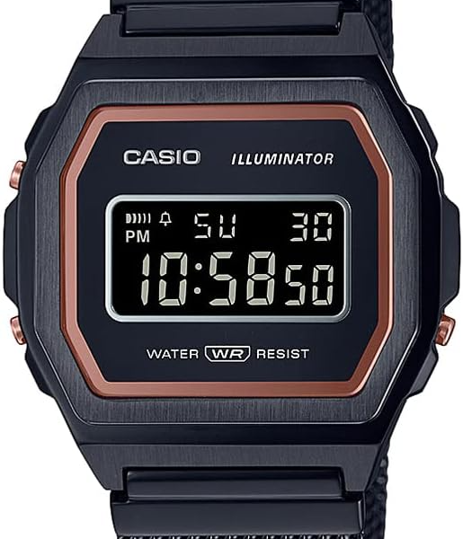 Casio A1000MB-1BEF Vintage Illuminator Stainless Steel Digital Unisex Watch