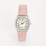 Fossil Harlow ES5406 Women’s Pink Leather Quartz Watch Silver