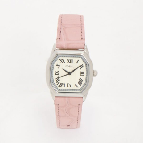 Fossil Harlow ES5406 Women’s Pink Leather Quartz Watch Silver