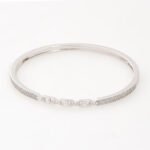 Michael Kors Astor Link Sterling Silver Pavé Bangle MKC1735CZ040