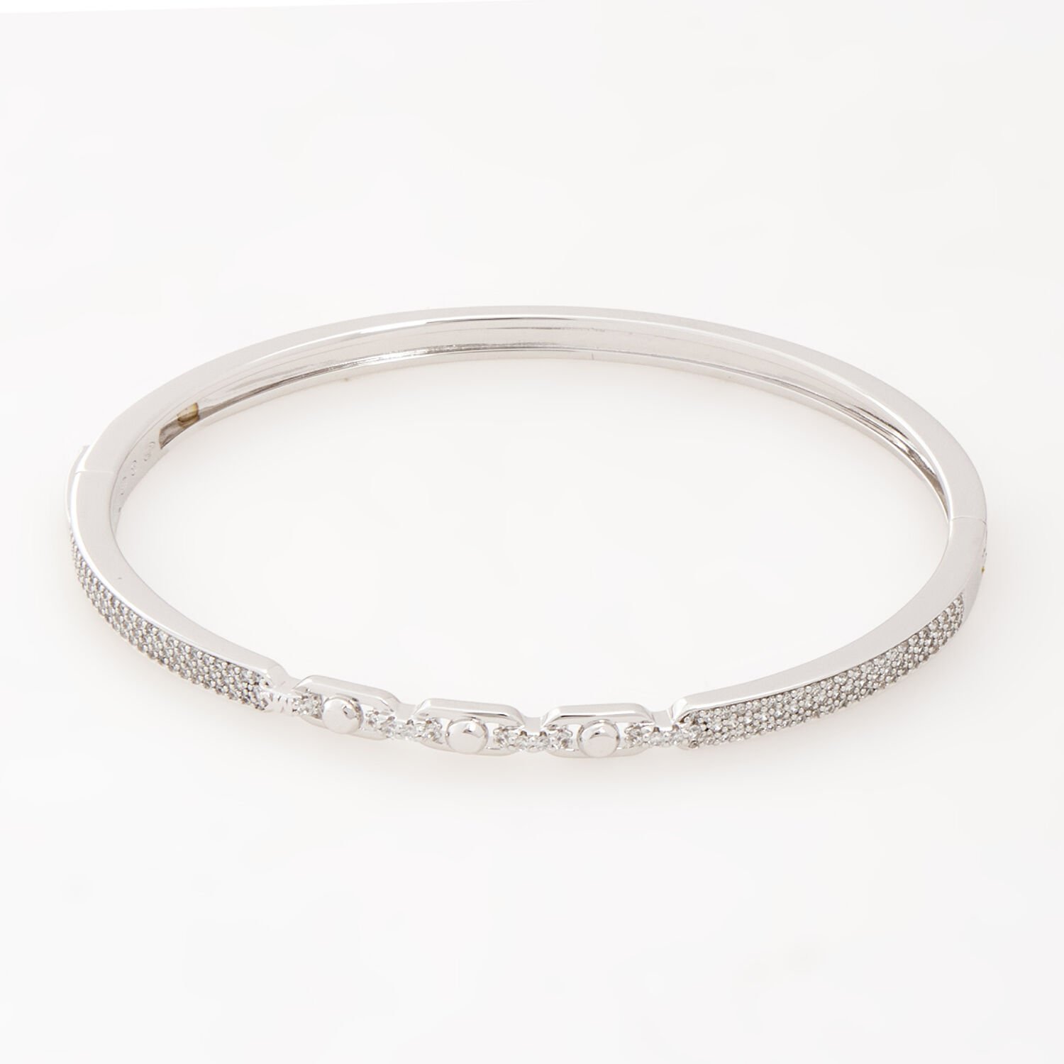Michael Kors Astor Link Sterling Silver Pavé Bangle MKC1735CZ040 Michael Kors Astor Link Sterling Silver Pavé Bangle MKC1735CZ040