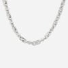 Michael Kors Astor Link Platinum Plated Silver Tone Necklace MKJ835600