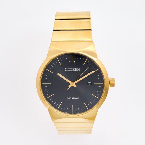 Citizen BM7582-56E Axiom Men's Gold Plated Eco-Drive Bracelet Watch