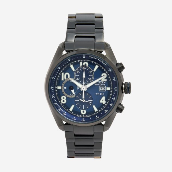 Citizen CA0365-54L Black Ion-Plated Eco-Drive Chronograph Watch
