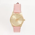 Gucci G-Timeless 29mm Yellow Gold Pink Leather Women's Watch YA1265041