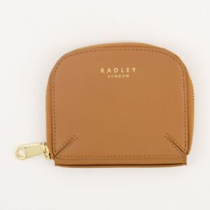 Radley Dukes Place Medium Zip Around Leather Purse Wallet Dark Butter