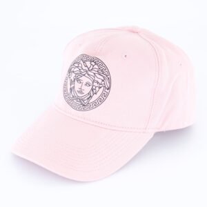 Versace Unisex Medusa Logo Pink Cotton Baseball Cap Hat Size 58cm