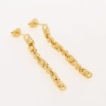 Michael Kors Astor Link 14K Gold Plated Sterling Silver Drop Earrings MKC171000710