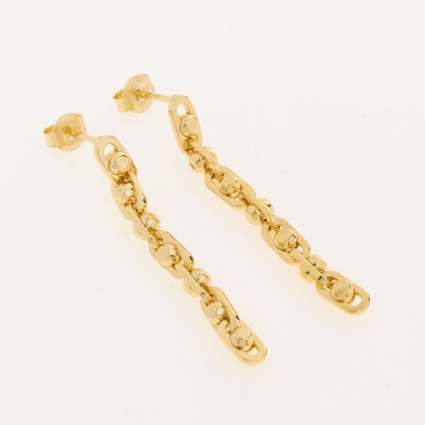 Michael Kors Astor Link 14K Gold Plated Sterling Silver Drop Earrings MKC171000710