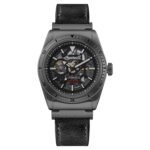 Ingersoll I13902 Scovill Automatic Men’s Skeleton Watch Black Leather 43mm