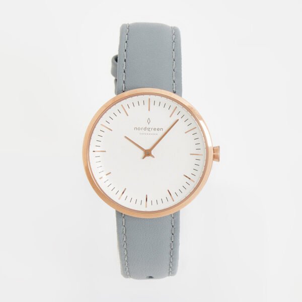 Nordgreen Infinity Women’s Watch 32mm Rose Gold Grey Leather Quartz