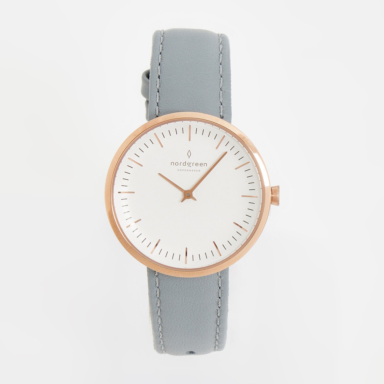 Nordgreen Infinity Women’s Watch 32mm Rose Gold Grey Leather Quartz