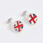 Tateossian Multicoloured Spinning Flag Cufflinks British Flag Rotating Enamel CL6472