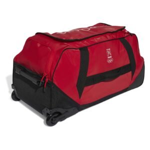 Adidas NOC Poland Travel Bag L 100L Red Wheeled Sports Holdall JF1020