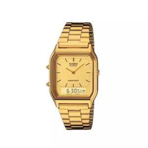 Casio AQ-230GA9DMQYES Gold Stainless Steel Dual Time Watch