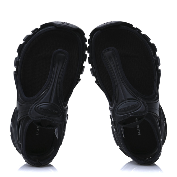 Balenciaga Thong Track Sandal Black UK 7 EU 40 US 9 Sporty Logo Slides