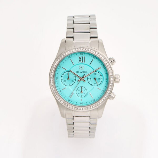 Sif Jakobs Domenica SJ-W2402-CZ Blue Dial Stainless Steel Watch 36mm
