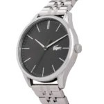 Lacoste Vienna Men’s Quartz Watch Silver Stainless Steel Grey Dial 2011073