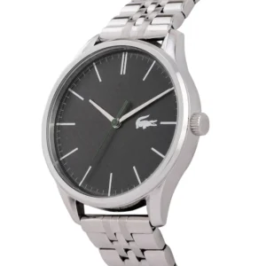 Lacoste Vienna Men’s Quartz Watch Silver Stainless Steel Grey Dial 2011073