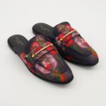 Ted Baker Black Multi Zolaaa & Zola Icon Floral Mule Loafers Women Shoes