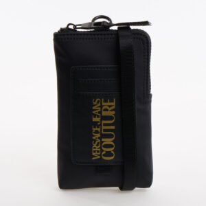 Versace Jeans Couture Range Logo Sketch Wristlet Pouch Black 73YA9X90