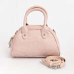 Juicy Couture Blush Embossed Mini Bowler Bag Zebra Lining Strap