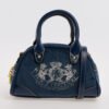 Juicy Couture Darcy Blue Mini Shoulder Bag Logo Zip Detachable Strap