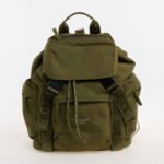 Ted Baker Military Green Multi Pocket Backpack Drawstring Medium Bag