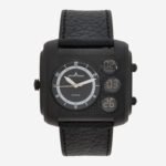 Jacques Lemans Madrid 1-1780D Men's Ana-Digi Watch Black Leather 100M
