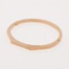 Calvin Klein Rose Gold Steel Hinged Bangle Bracelet CK Logo 35000047
