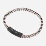 Tateossian BR4066 Chevron Stainless Steel Bronze Bracelet 20cm