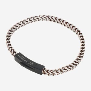 Tateossian BR4066 Chevron Stainless Steel Bronze Bracelet 20cm