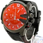 Diesel Mega Chief DZ4548 Men's Ana-Digi Watch Black Silicone Strap