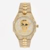 Police Montaria Skull Swarovski Gold Ladies Watch 36mm PL16027BSG