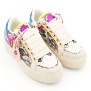 Kurt Geiger Trainers Sneakers Southbank Tag Snake Metallic Multi