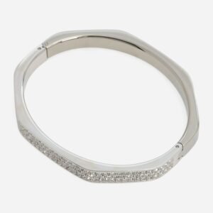 Swarovski Bangle Bracelet Dextera Silver Tone Crystal Rhodium Plated 5639202