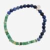Tateossian Bracelet OCEANA Roman Glass Blue Sodalite Mens 19cm BR0292